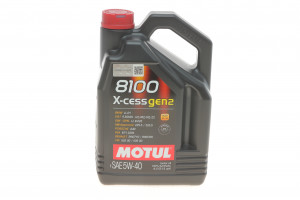 Масло моторное 5W40 X-CESS GEN2 8100 4L 368207 gen2