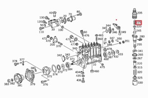 Пружина сжатия ТНВД MAN, Mercedes, Scania 2 414 618 010