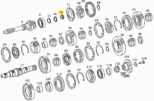 Подшипник КПП Mercedes G3-60 001 981 94 12