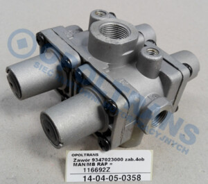 Кран 4-контурний захисний MAN, Mercedes 9347023000 14-04-05-0358