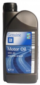 Масло моторное 10W40 GM Semi Synthetic 1л 19 42 043
