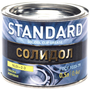 Мастило Солідол Standard (Банка жерсть 0,5л/0,4кг) 41071028316