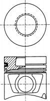 Поршень Mercedes OM-442 d=130mm 87-743200-00