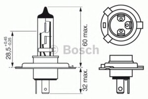 Лампа H4 24V 75/70W 1 987 302 441