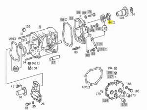 Сальник хвостовика КПП Mercedes 508D 0089975047