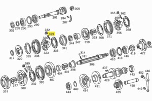 Стопор фиксатора шестерни КПП Mercedes 508D 608D 314 262 05 74