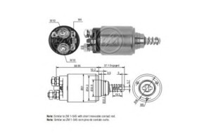 Реле втягивающее Mercedes OM-314-366 ZM545