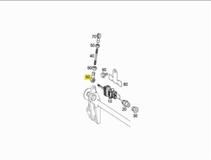 Наконечник тяги уровня пола Mercedes Atego, Actros M6 R 9453280063