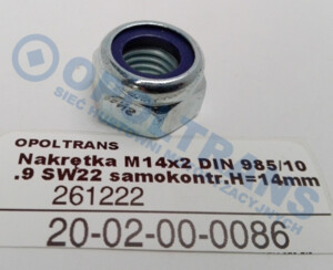 Гайка болта амортизатора M14x2 самоконтр. 20-02-00-0086