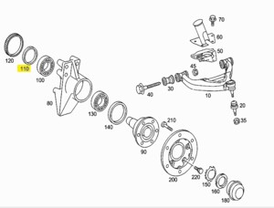 Сальник маточини Mercedes 508D-609D-814D перед 62x80x10 0159970147