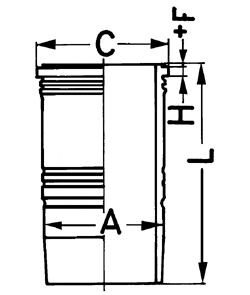 Гільза циліндра Mercedes OM-441-442 130mm 89396110