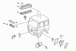 Стекло указателя поворота Mercedes 709D-1524 левое 003 826 03 90