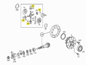 Шайба сателлитовая Mercedes 609D сферическая 6683530024