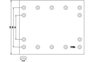 Накладки тормозные DAF /Bova 65210500A8