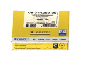 Кольца поршня компрессора d-85 Mercedes Atego STD 08-741200-00