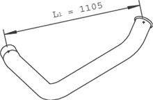 Выхлопная труба MAN L2000 D0826 47630