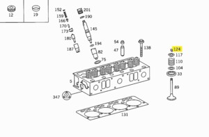Сухарь клапана Mercedes 508D OM-314 343 053 70 27