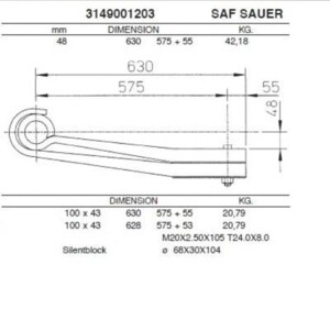Ресора SAF 88611801 01611801