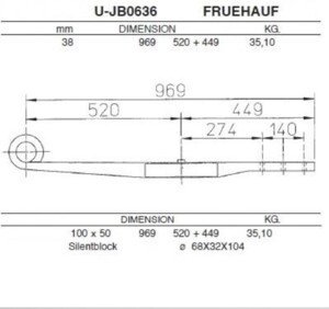 Рессора FrueHauf 23601900