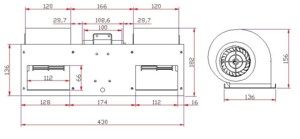 Вентилятор печки Mercedes 24V 732 430 02