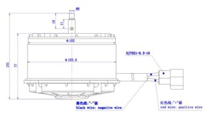 Моторчик вентилятора кондиционера автобуса 24V 4410020