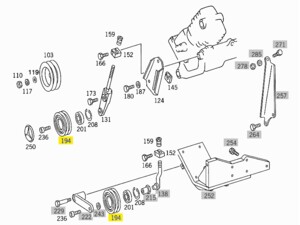 Шкив натяжителя ремня Mercedes 814-1320 OM366 02-05-03-0112