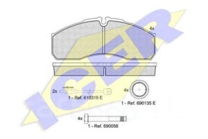Колодки тормозные Iveco Daily,Renault Mascott 141499