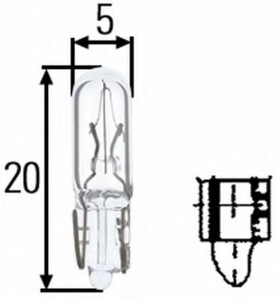 Лампа приборной панели 24V NV17040