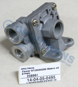 Кран аварийного растормаживания DAF, Mercedes 9735000280 14-04-05-0495