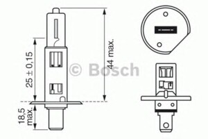 Лампа H1 24V 70W 1 987 302 411